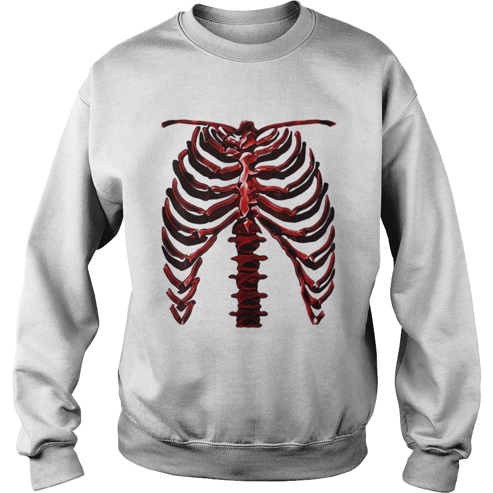 Skeleton Rib Cage Cool Halloween Sweatshirt