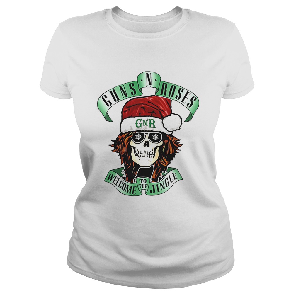 Skull Santa Guns N Roses GNR welcome to the Jingle Classic Ladies