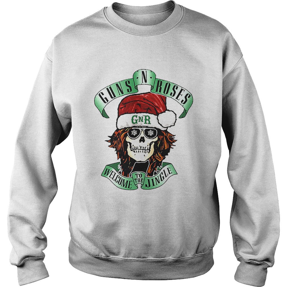 Skull Santa Guns N Roses GNR welcome to the Jingle Sweatshirt