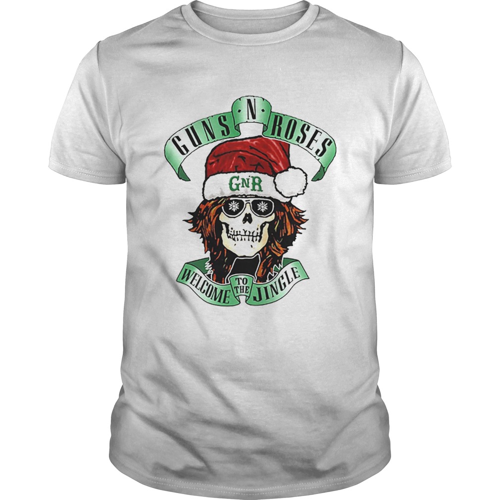 Skull Santa Guns N Roses GNR welcome to the Jingle shirt