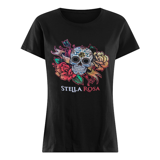 Skull rose stella rosa Classic Women's T-shirt