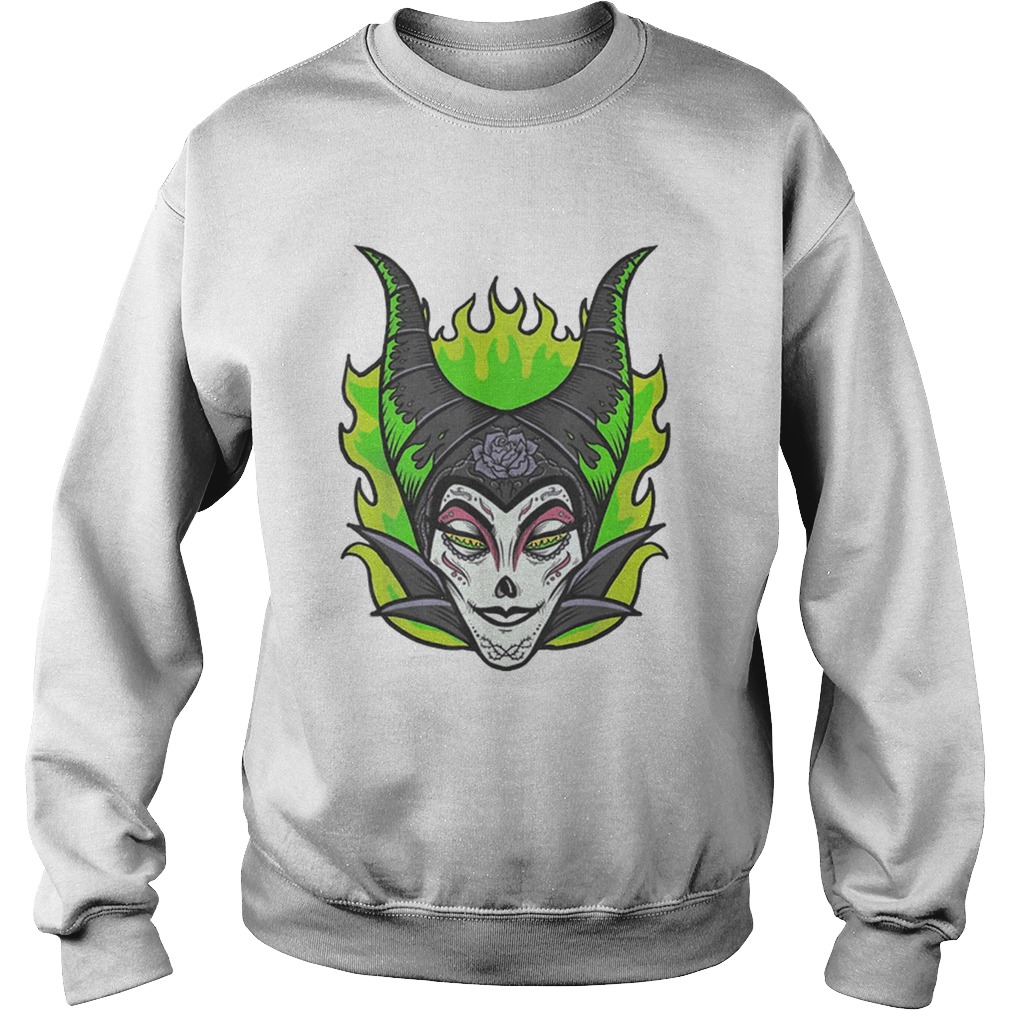 Sleeping Beauty Maleficent Sugar Skull Halloween Sweatshirt