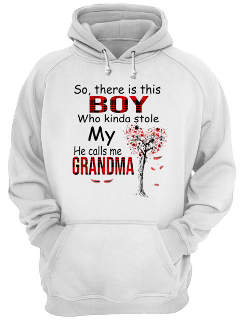 So There Is This Boy Who Kinda Stole My He Calls Me Grandma T-Shirt Unisex Hoodie