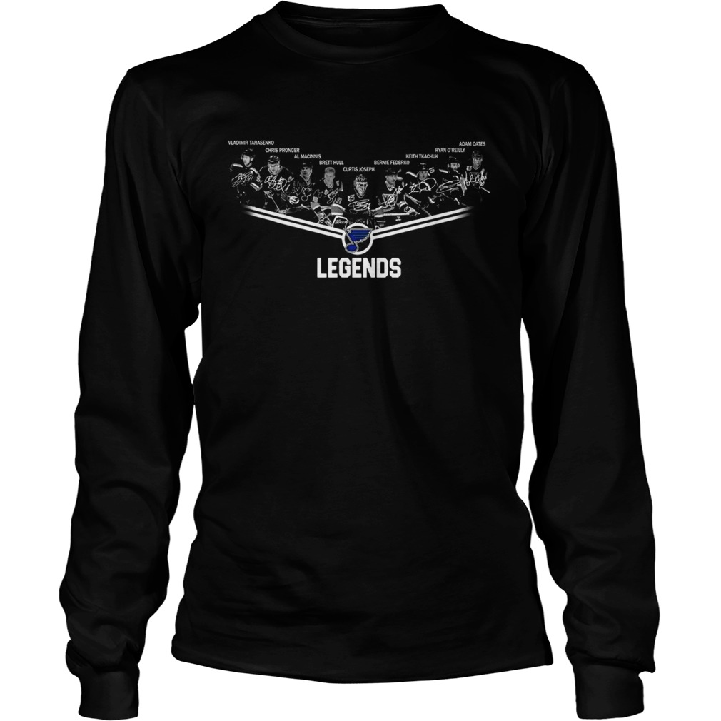 St Louis Blues Legends team signature LongSleeve