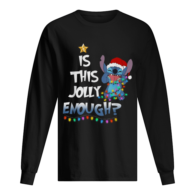 Stitch is this jolly enough Christmas Long Sleeved T-shirt 