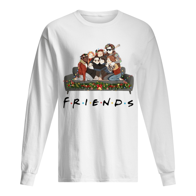 Stranger Things Friends tv show Christmas Long Sleeved T-shirt 