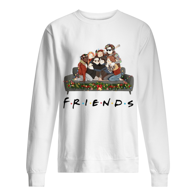 Stranger Things Friends tv show Christmas Unisex Sweatshirt