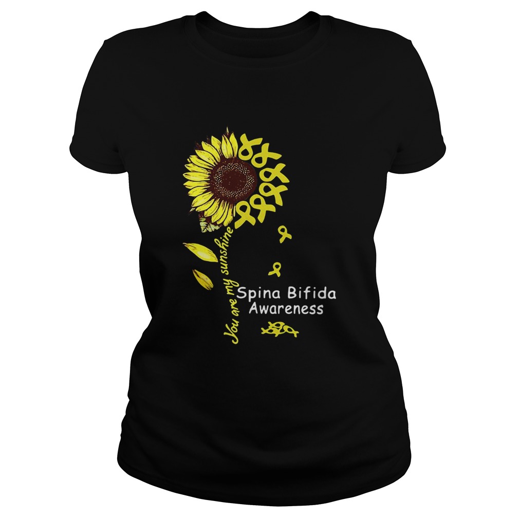 Sunflower you are my sunshine Spina Bifida Awareness Classic Ladies