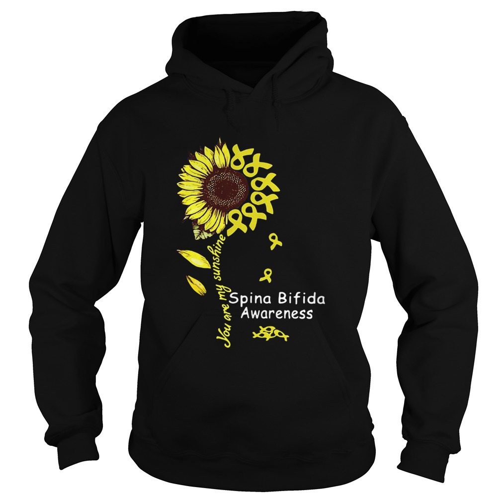 Sunflower you are my sunshine Spina Bifida Awareness Hoodie