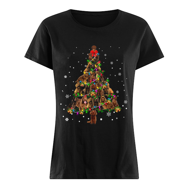 Sussex Spaniel Christmas Tree T-Shirt Classic Women's T-shirt