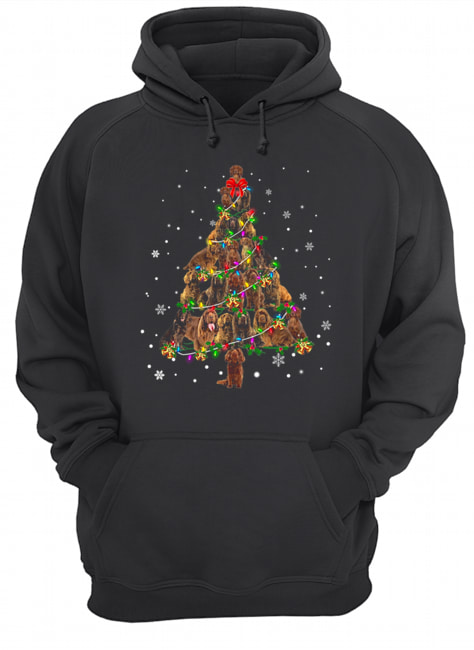 Sussex Spaniel Christmas Tree T-Shirt Unisex Hoodie