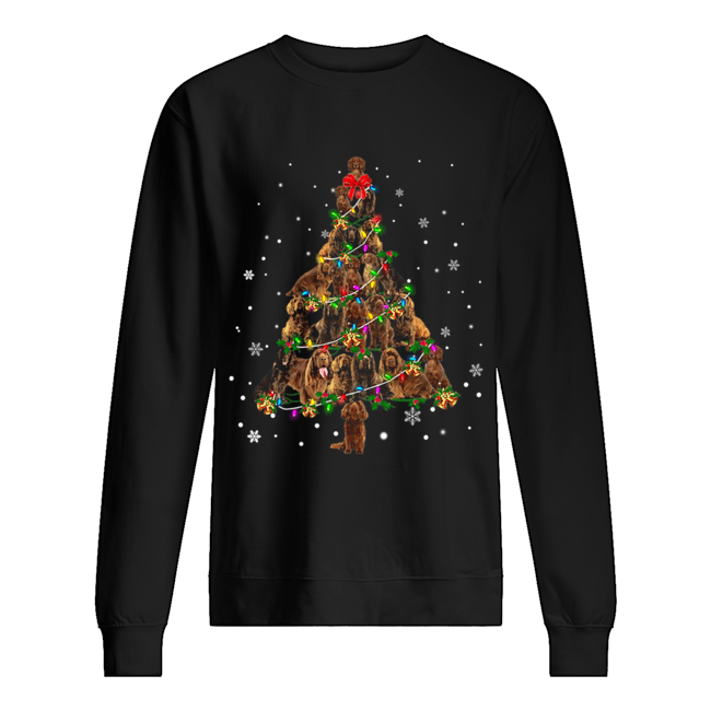 Sussex Spaniel Christmas Tree T-Shirt Unisex Sweatshirt