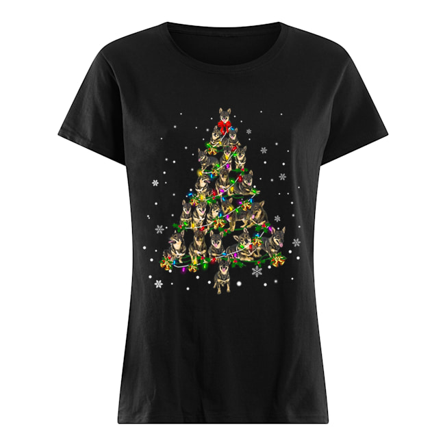 Swedish Vallhund Christmas Tree T-Shirt Classic Women's T-shirt