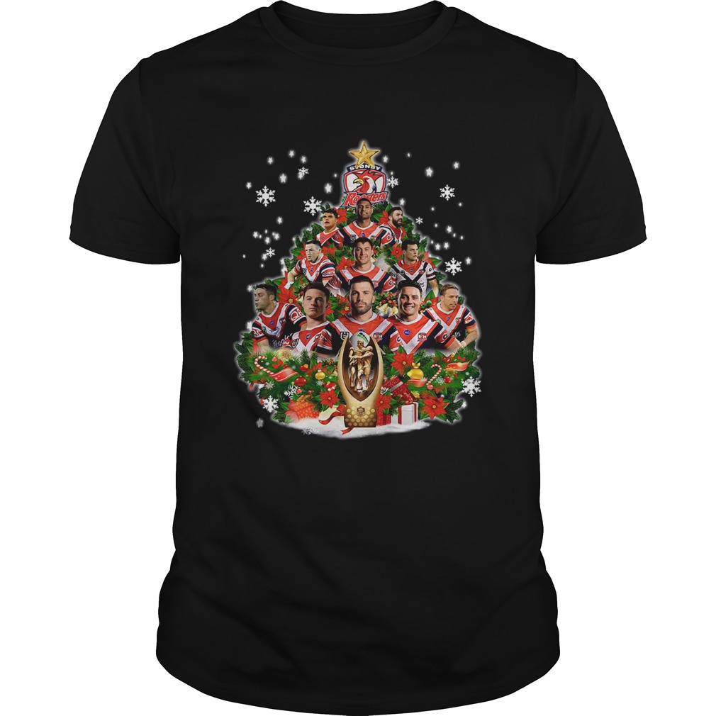 Sydney Roosters Players Christmas Tree Shirt
