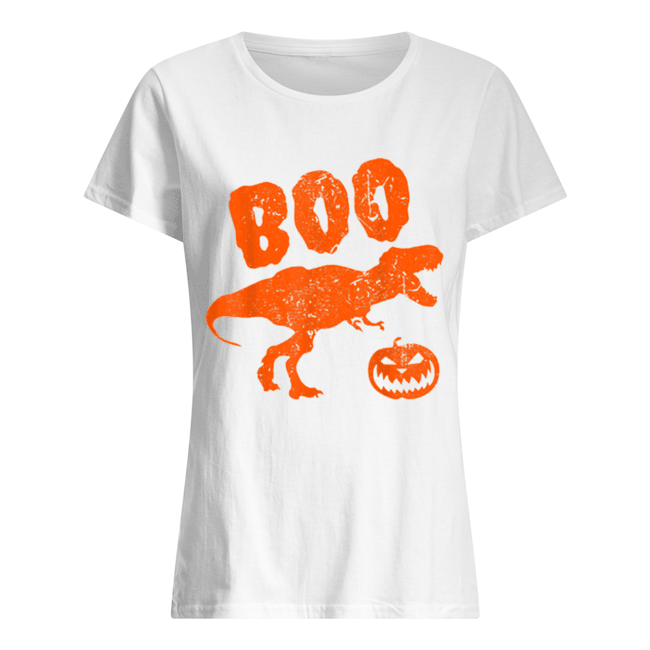 T Rex Dinosaur Pumpkin Classic Women's T-shirt