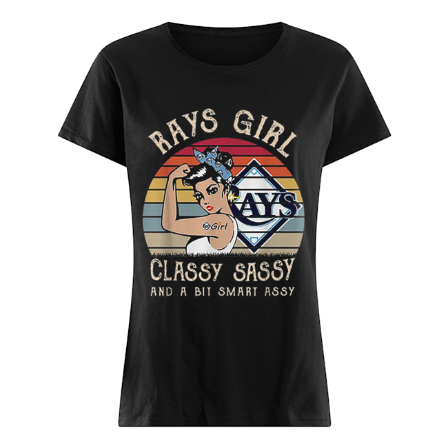 Tampa Bay Rays girl classy sassy and a bit smart assy vintage Classic Women's T-shirt