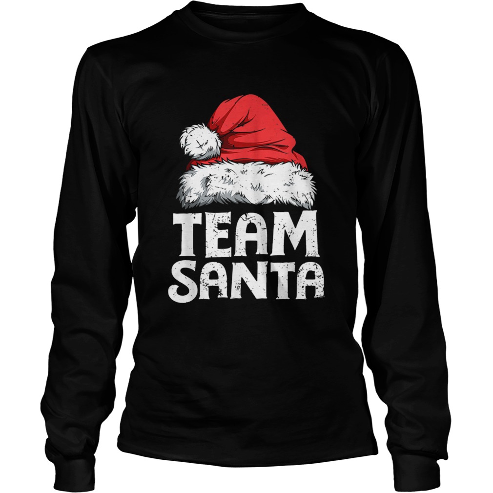 Team Santa Christmas Family Matching Pajamas TShirt LongSleeve