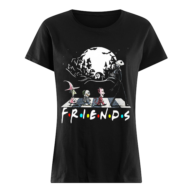 The Nightmare Before Christmas Friends Tv Show Abbey Road Classic Women's T-shirt