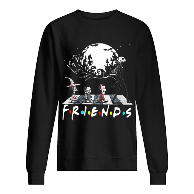 The Nightmare Before Christmas Friends Tv Show Abbey Road Unisex Sweatshirt
