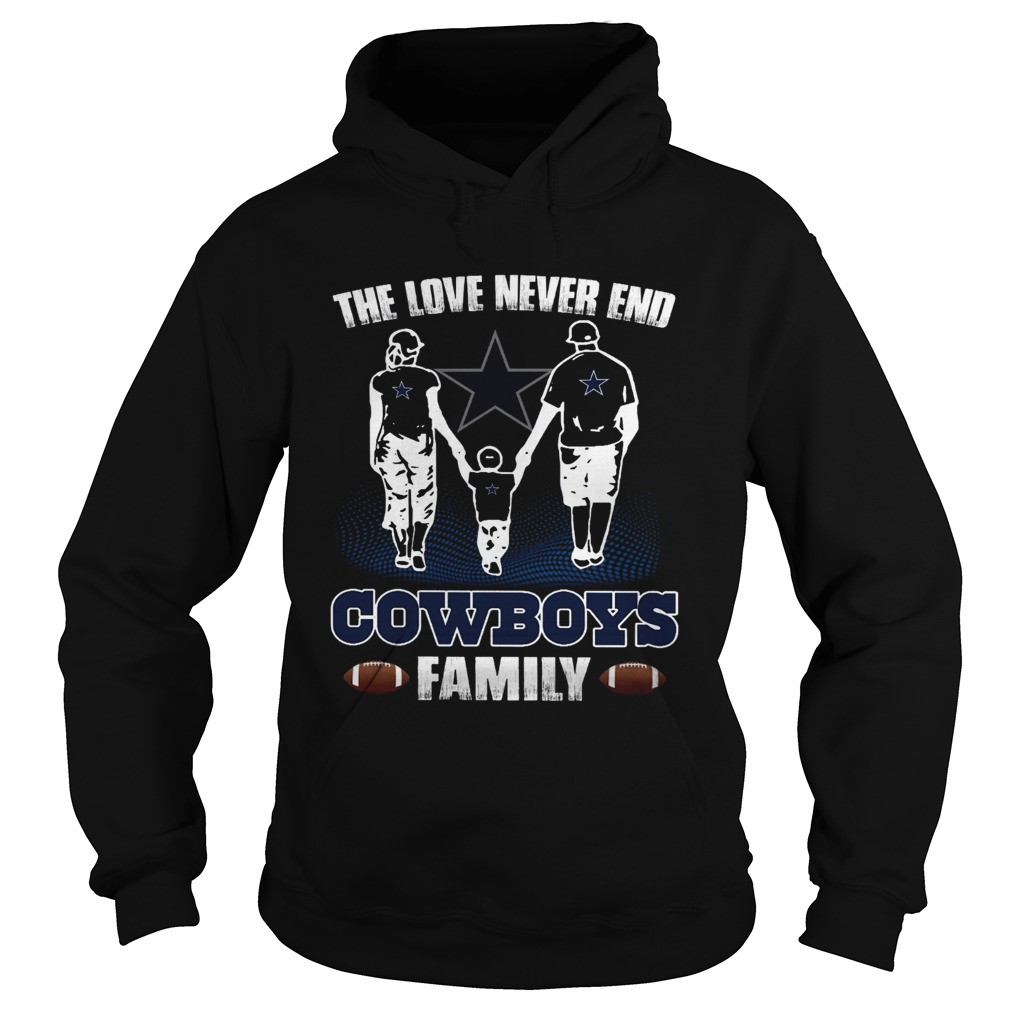 The love never end Chiefs Cowboys Hoodie