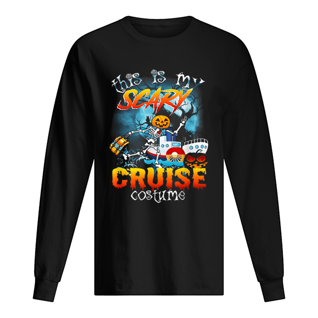 This Is My Scary Cruise Costume Halloween Long Sleeved T-shirt 