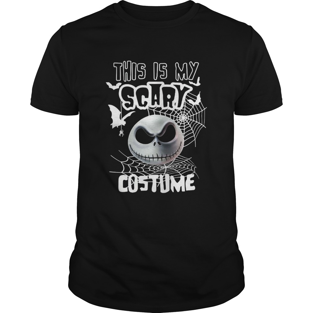 This is my scary costume halloween Jack Skellington shirt