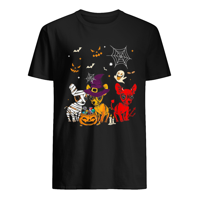 Three Chihuahuas Funny Halloween Gift For Women shirt