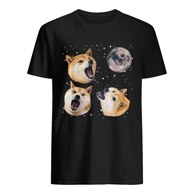 Three Doge Meme Night Howling at the Moon Christmas shirt