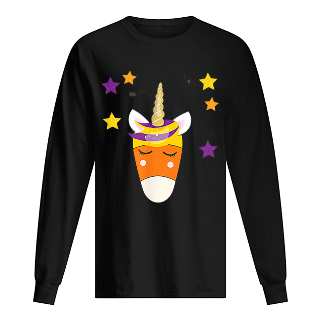 Trick or Treat Costume Unicorn Matching Family Group Long Sleeved T-shirt 