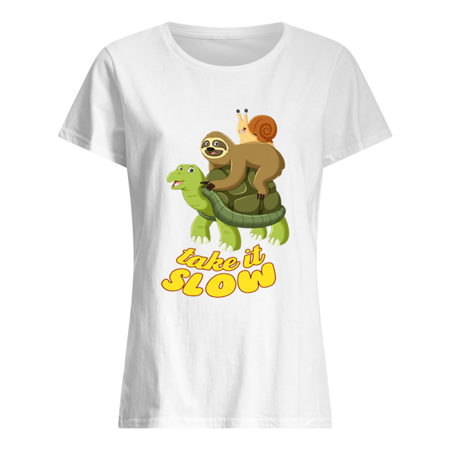 Turtle Take It Slow T-Shirt Classic Women's T-shirt