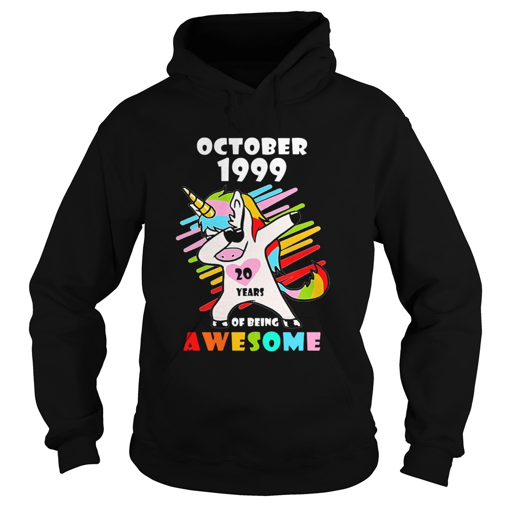 Unicorn October 1999 20 years of being awesome Hoodie
