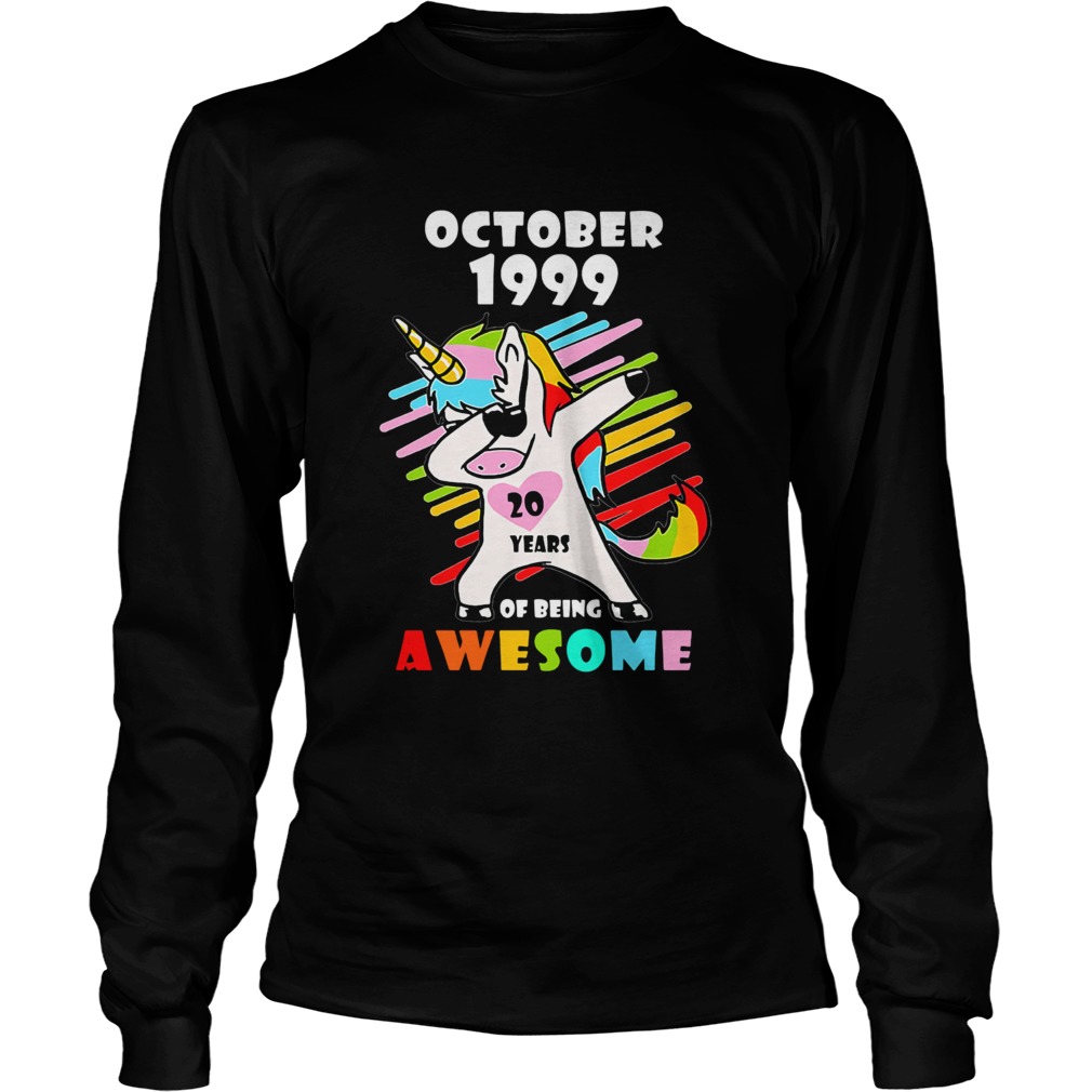 Unicorn October 1999 20 years of being awesome LongSleeve