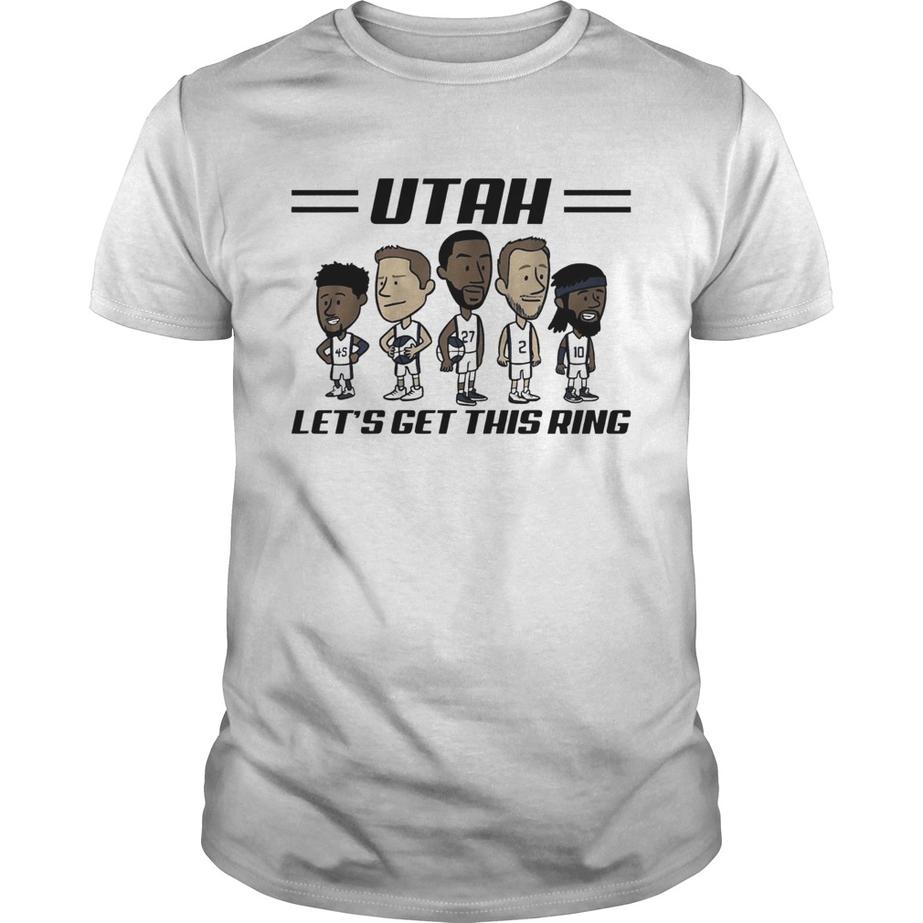 Utah Jazz lets get this ring shirt