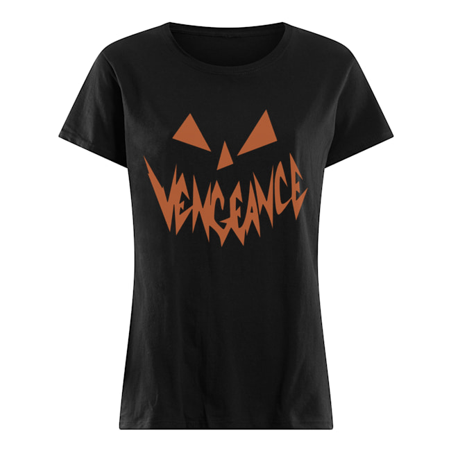 Vengeance Pumpkin Face Halloween Shirt Classic Women's T-shirt