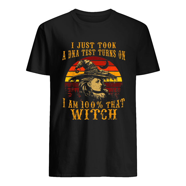 Vintage I Just Took A DNA Test 100% That Witch Halloween shirt