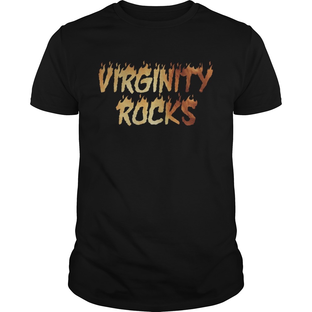 Virginity Rocks Flame On TShirt