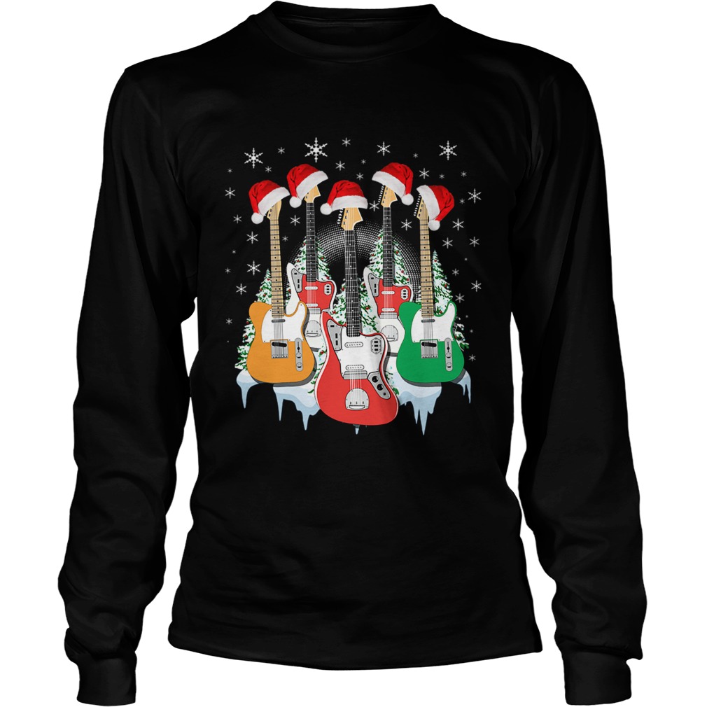 Vitage Guitar Christmas T LongSleeve