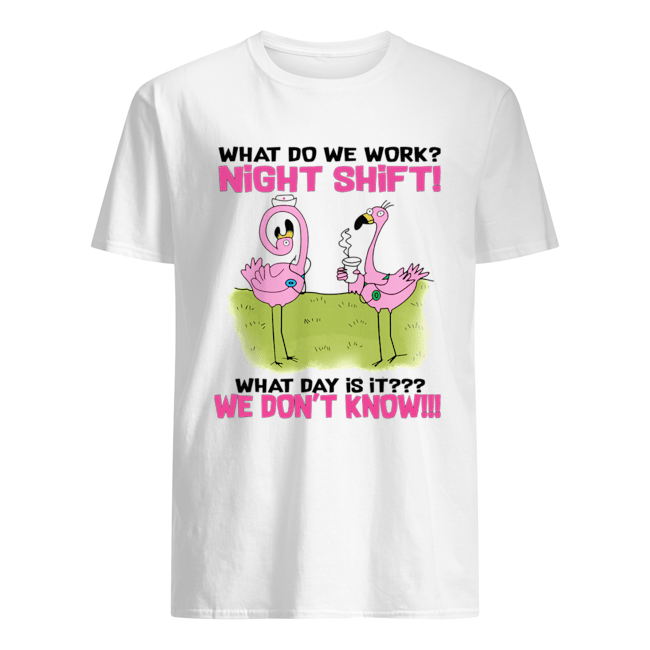 What Do We Work Night Shift What Day Is It T-Shirt