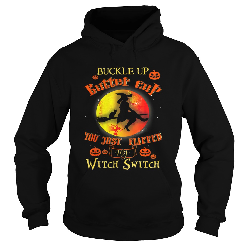 Witch Buckle Up Buttercup Mom Gift Halloween Witches Hoodie