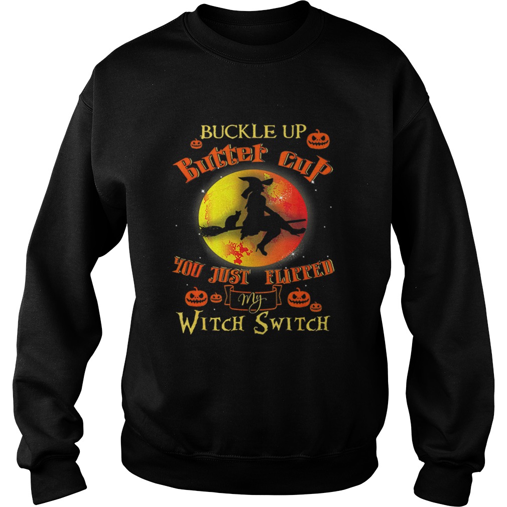 Witch Buckle Up Buttercup Mom Gift Halloween Witches Sweatshirt