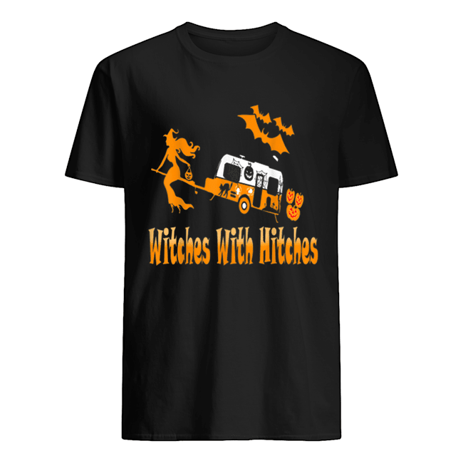 Witches With Hitches Camping Funny Halloween Womens shirt