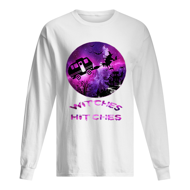 Witches With Hitches Funny Camping Halloween Gift Long Sleeved T-shirt 