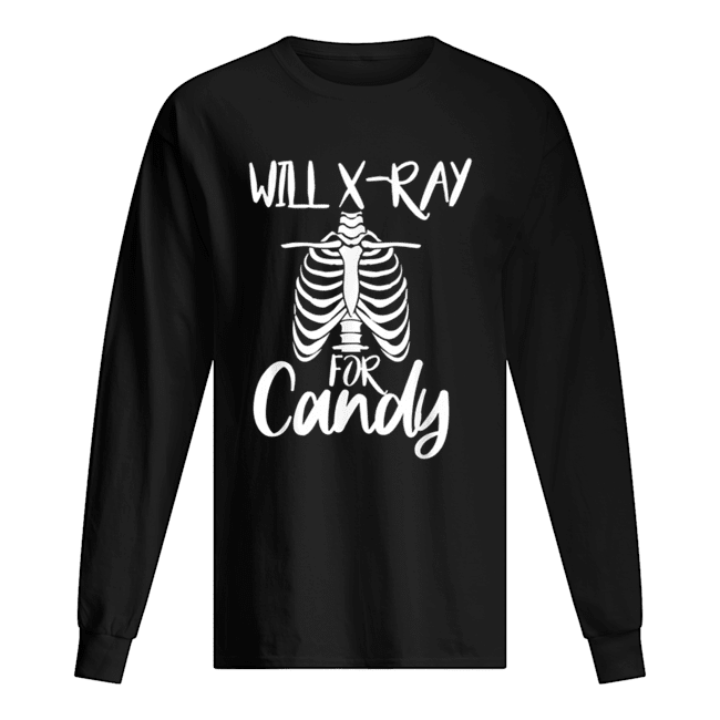 X-Ray Skeleton Candy Long Sleeved T-shirt 