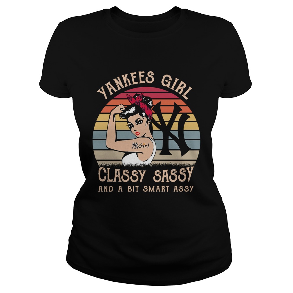 Yankees girl classy sassy and a bit smart assy vintage Classic Ladies