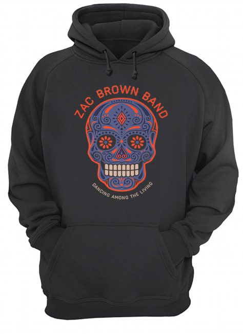 Zac Brown Band – Sugar Skull Halloween Day of the Dead Unisex Hoodie