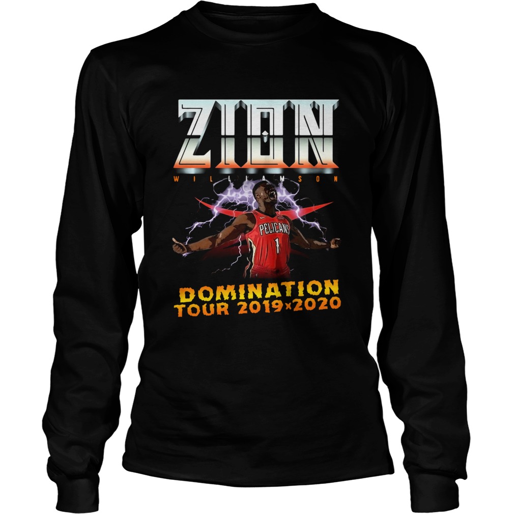 Zion Williamson Domination tour 2019 2020 LongSleeve