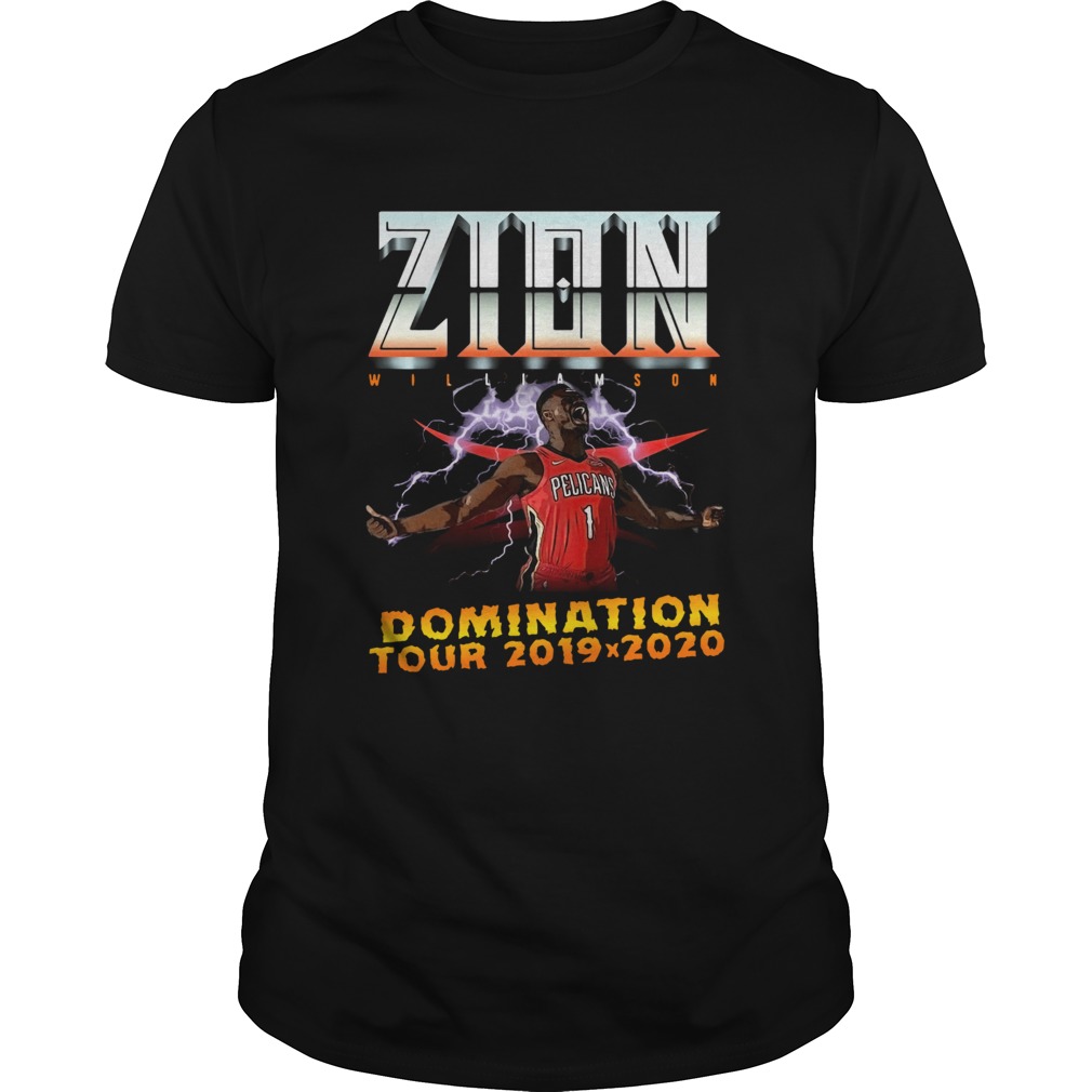Zion Williamson Domination tour 2019 2020 shirt