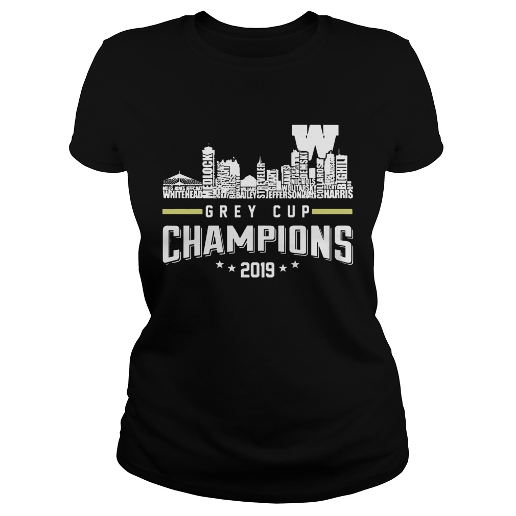 107th Grey Cup Blue Bombers Building Players Champions 2019 Classic Ladies