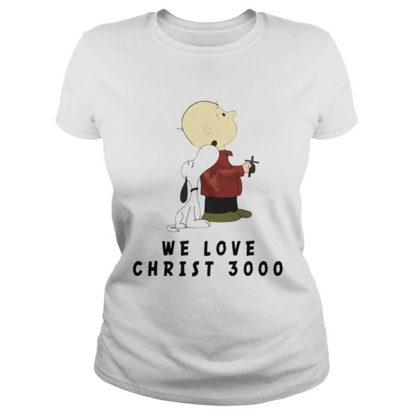 1572837990Charlie Brown and Snoopy We love Christ 3000  Classic Ladies