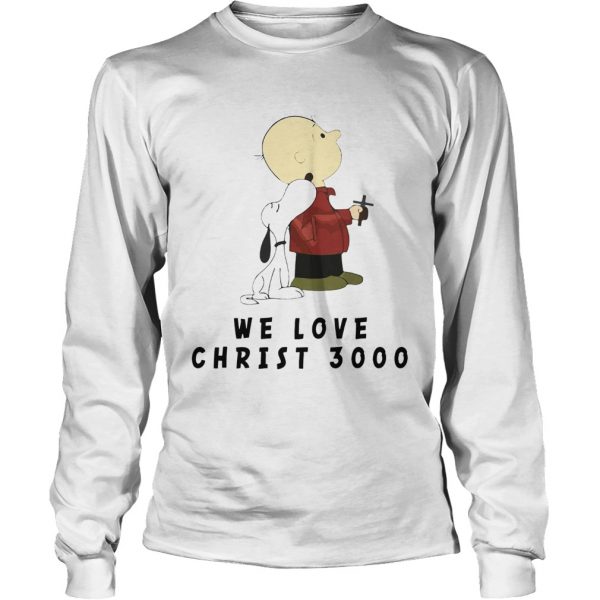 1572837990Charlie Brown and Snoopy We love Christ 3000  LongSleeve